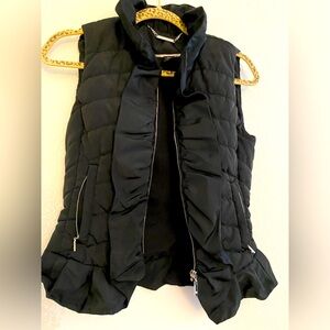 XXS Sleeveless White/Black Vest in Black